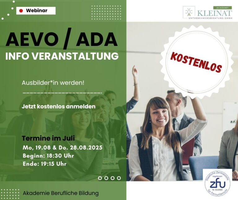 Ausbilder werden AEVO AdA